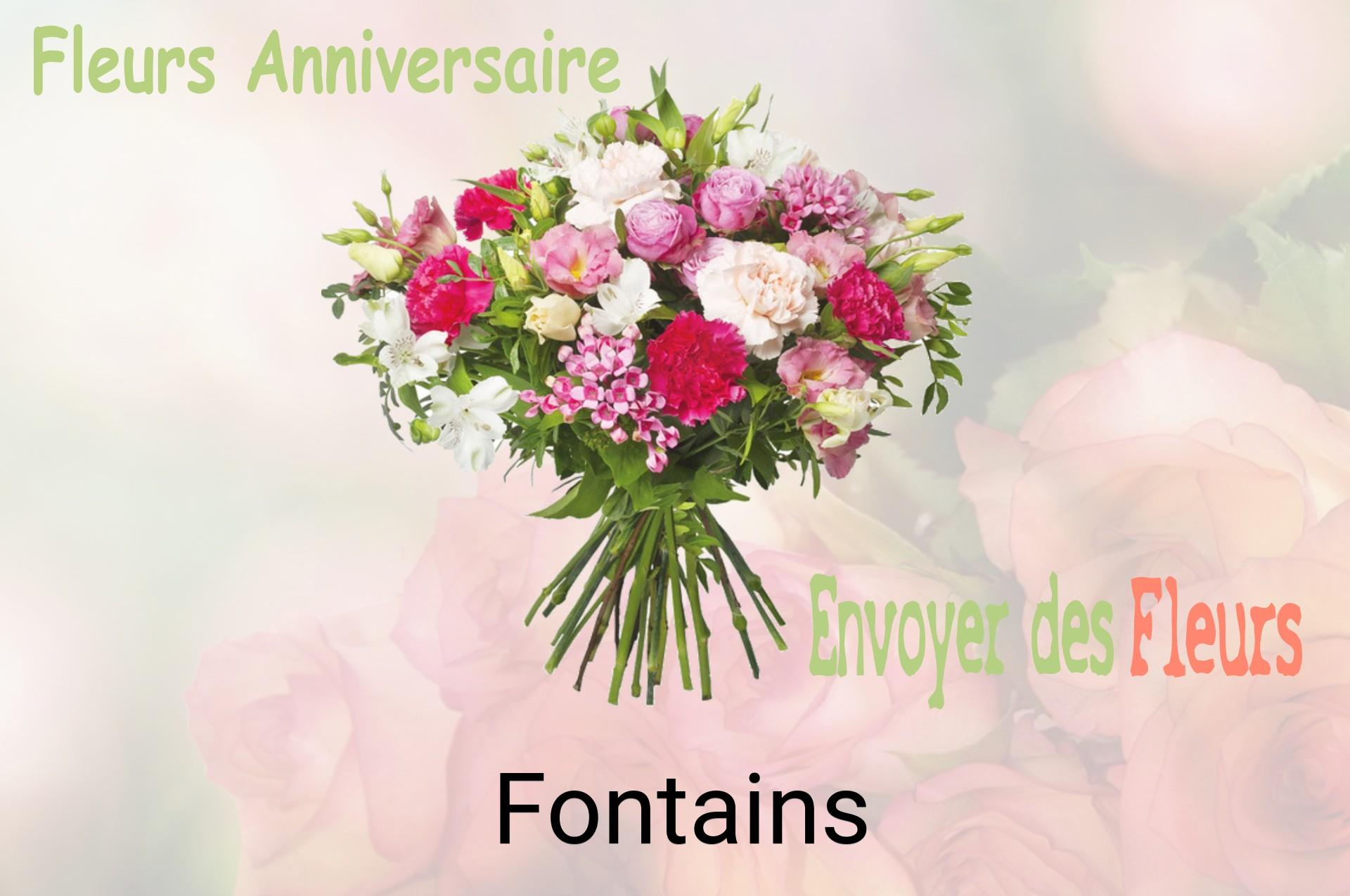 Bouquet de fleurs d’anniversaire livré à Fontains
