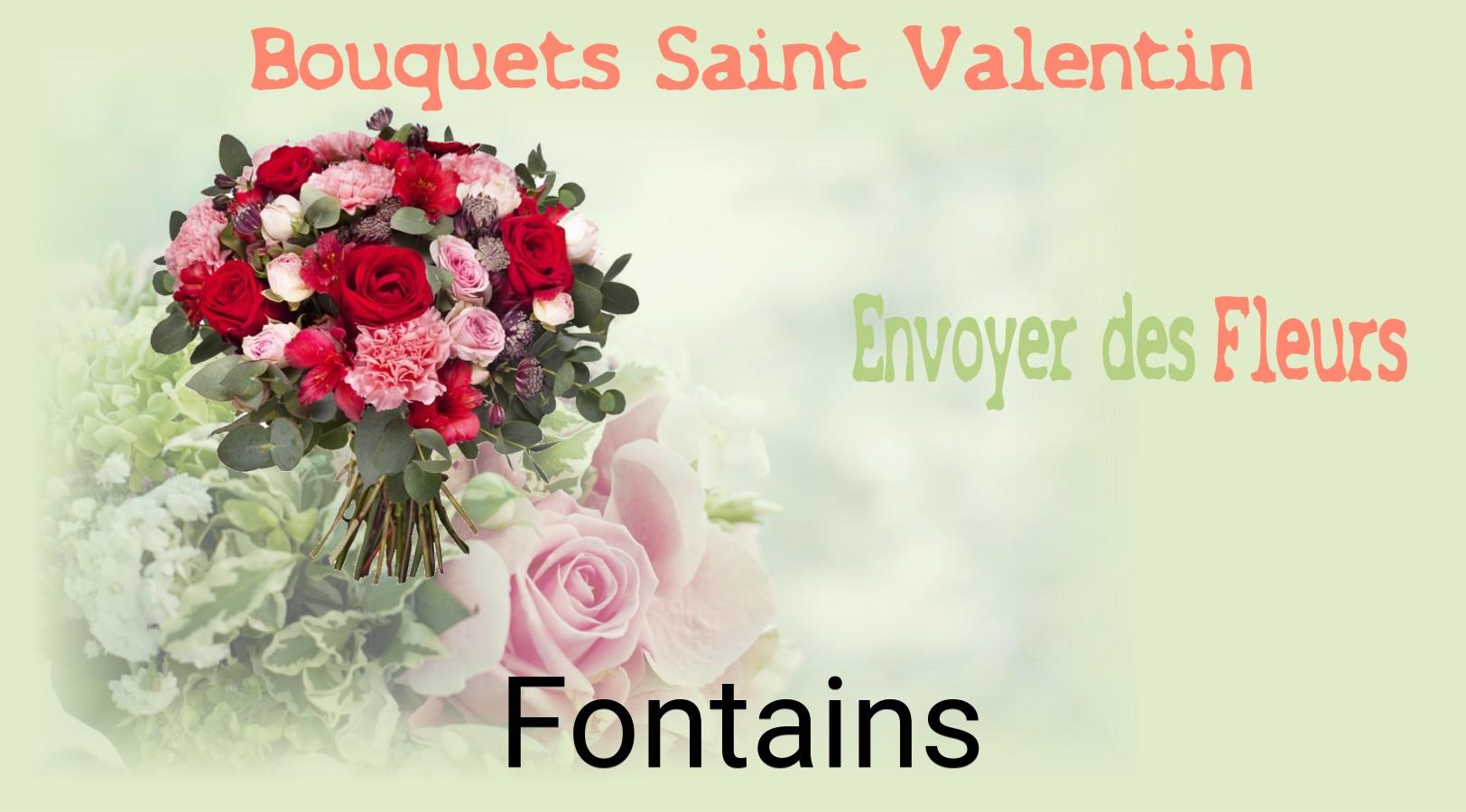 Roses de Saint-Valentin livrées à Fontains